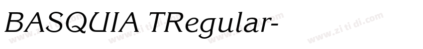 BASQUIA TRegular字体转换